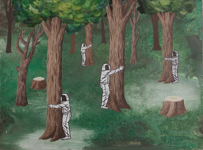 David Huffman, “Treehuggers #4” (2008) COURTESY OF THE ARTIST