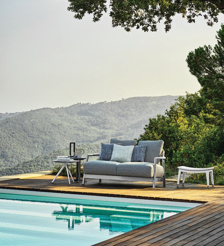 Outdoor furniture from Flexform PHOTO COURTESY OF BRANDS