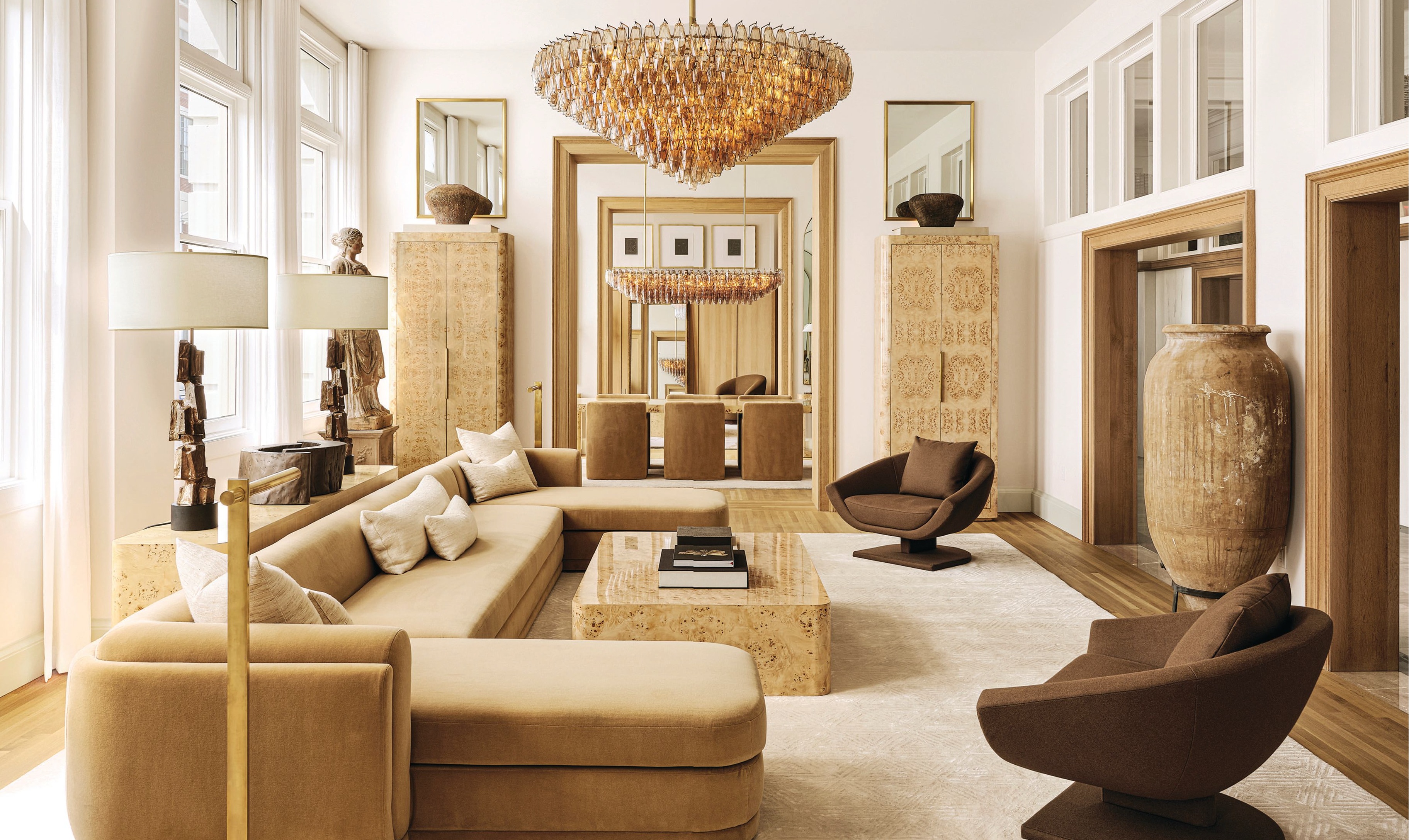 The new RH showcases luxe furniture installations in gallery settings. PHOTO COURTESY OF RH