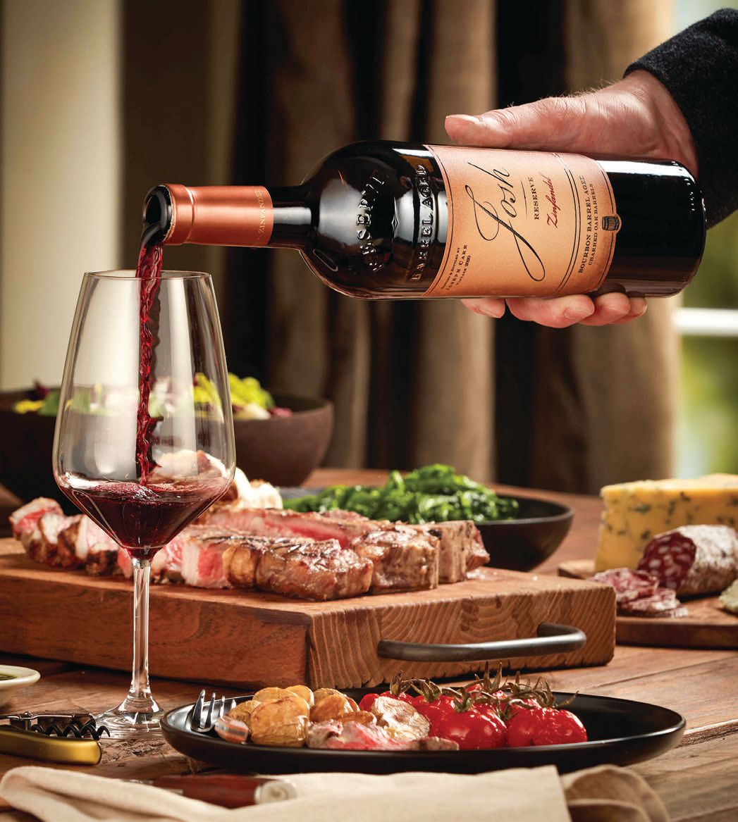 Bourbon barrel-aged zinfandel from Josh Cellars pairs wonderfully with meats, cheese and charcuterie PHOTO: COURTESY OF JOSH CELLEARS
