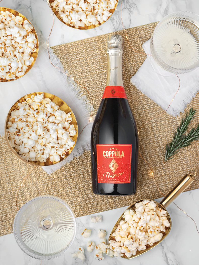 Truffle oil, rosemary popcorn and Coppola prosecco? Yes, please PHOTO: BY CHAD KEIG