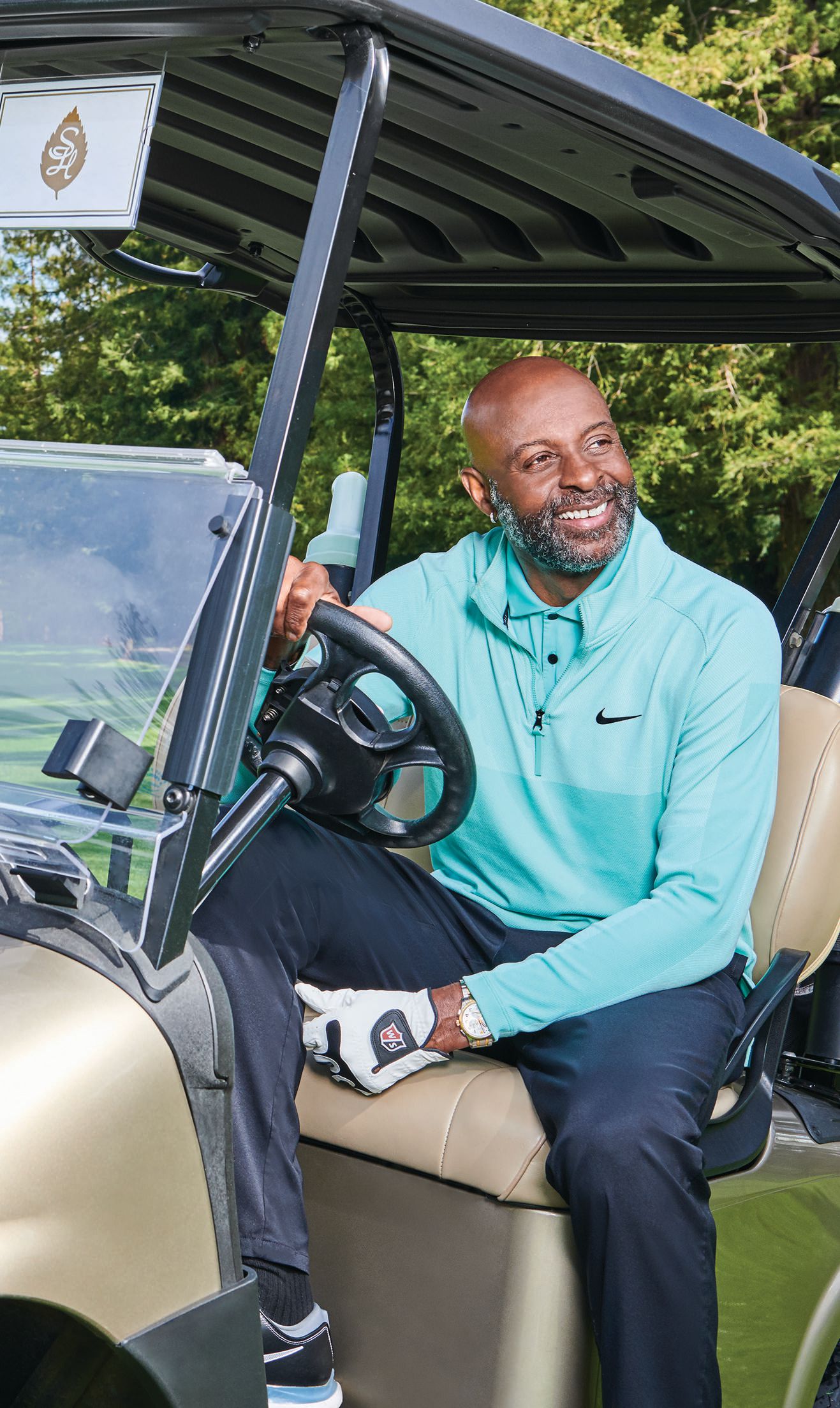 Jerry Rice plays regularly at Sharon Heights Country Club (sharonheightscc.com), where he’s a member. PHOTO BY BRENDAN MAININI