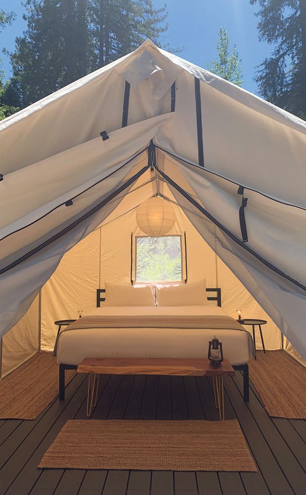Glamping comes to wine country at The Highlands. PHOTO COURTESY OF THE BRANDS