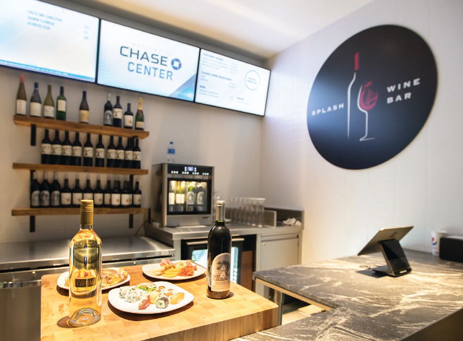 Splash Wine Bar opened at Chase Center this season PHOTO COURTESY OF CHASE CENTER