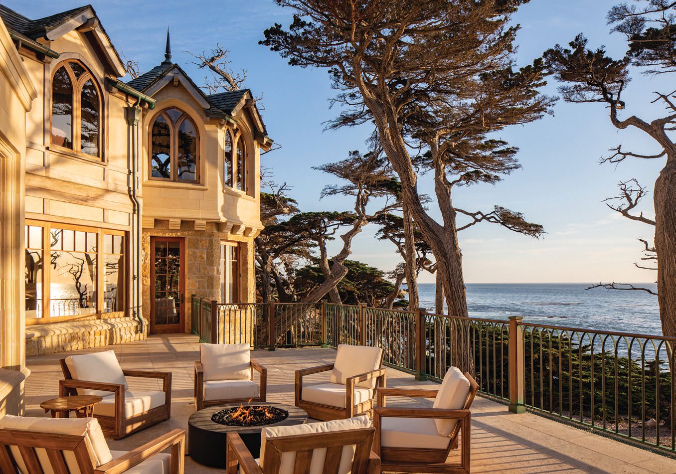 The property offers staggering waterfront views PHOTO BY SHERMAN CHU & RYAN ROSENE/COURTESY OF CARMEL REALTY COMPANY