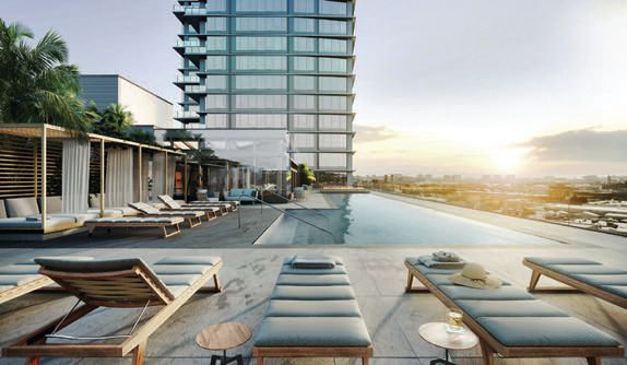 Chorus’ rooftop pool CHORUS PHOTO COURTESY OF ALIGN RESIDENTIAL