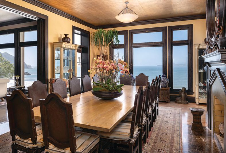 The elegant dining room makes entertaining a breeze PHOTO BY BRIAN KITTS