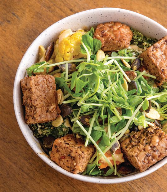 Quinoa bowl with roasted vegetables and marinated tempeh from Beloved Cafe PHOTO: COURTESY OF BELOVED CAFE