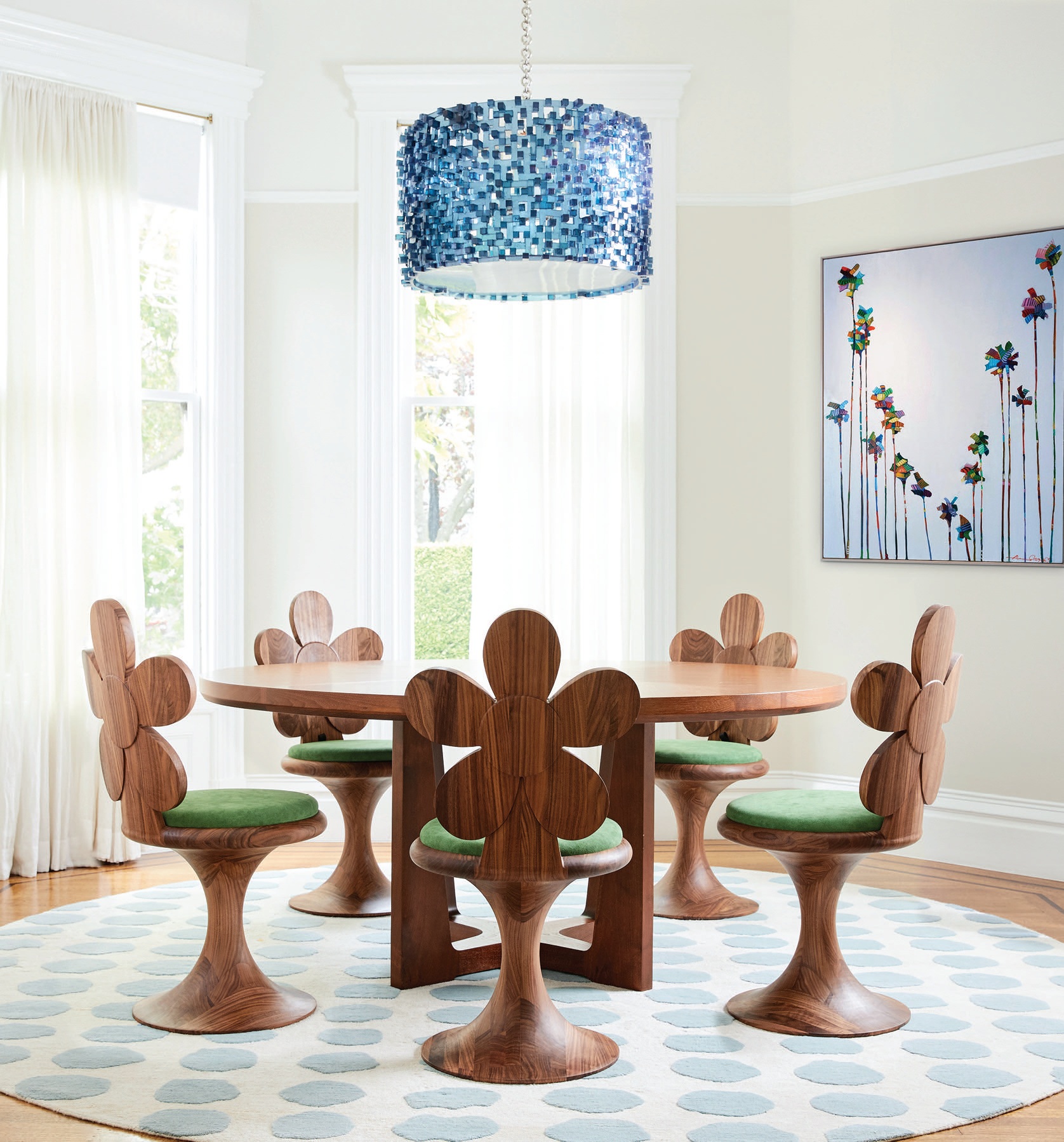 The new Daisy Doo chairs from Honeydudley come in a number of finishes. PHOTO BY JOHN MERKL