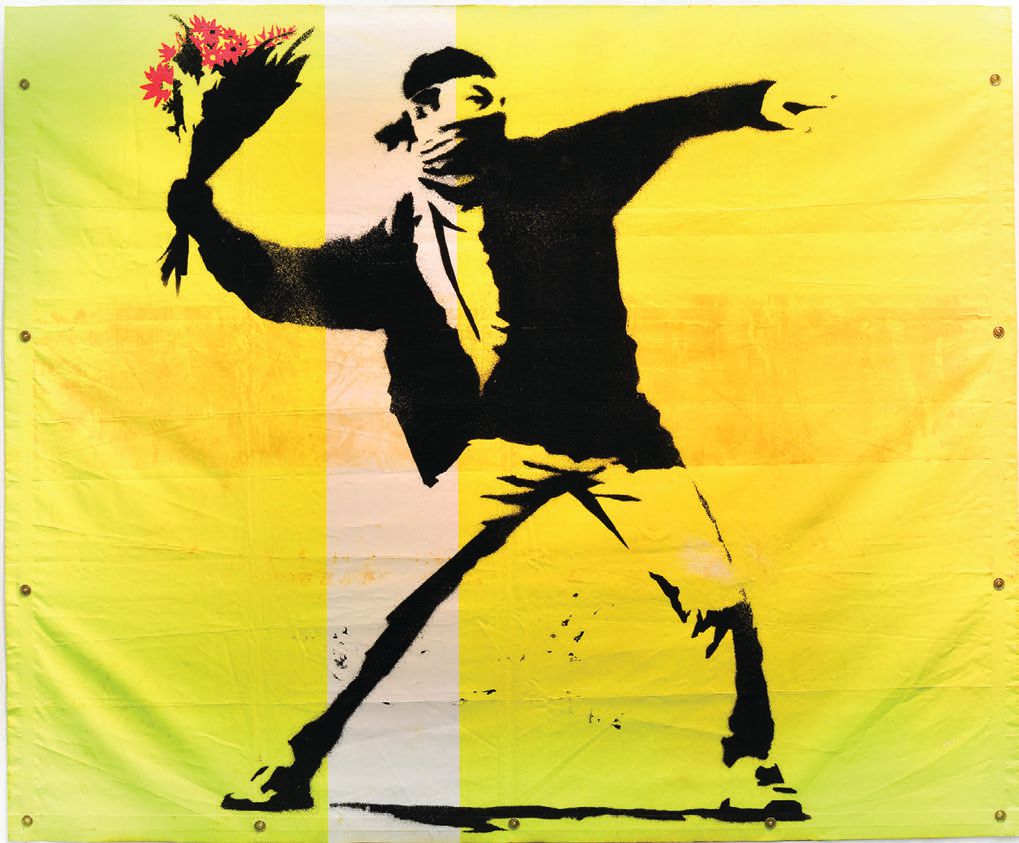 Flower Thrower” BANKSY PHOTO COURTESY OF THE ART OF BANKSY