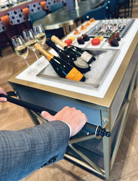 Sip bubbly and nosh on salty bites with Champagne A La Cart. PHOTO: COURTESY OF BRAND