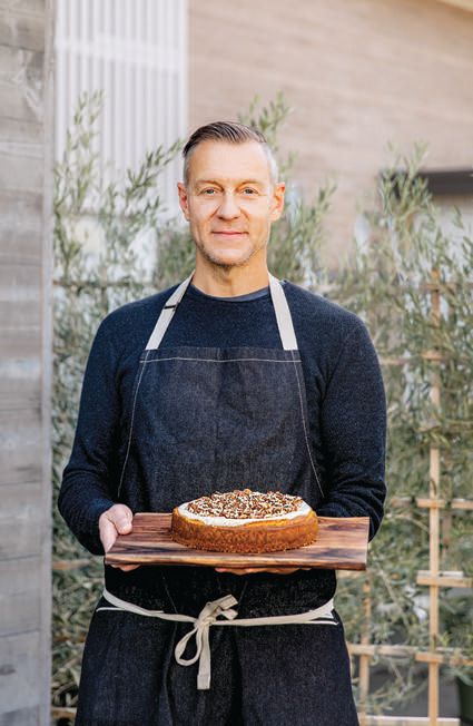Chef Trevor Logan presents a delicious cheesecake PHOTO BY: CODI ANN BACKMAN