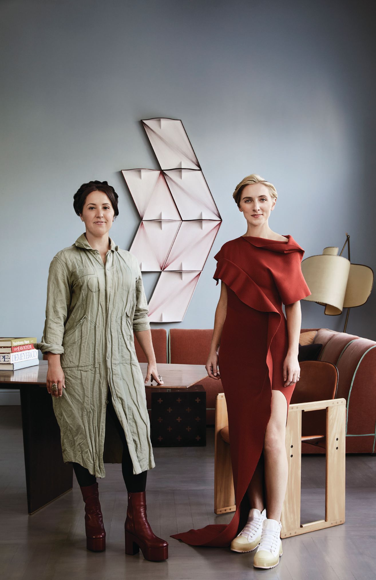 Alexis Tompkins (left) and Leann Conquer in Chroma’s new Dogpatch studio PHOTO BY SAM FROST
